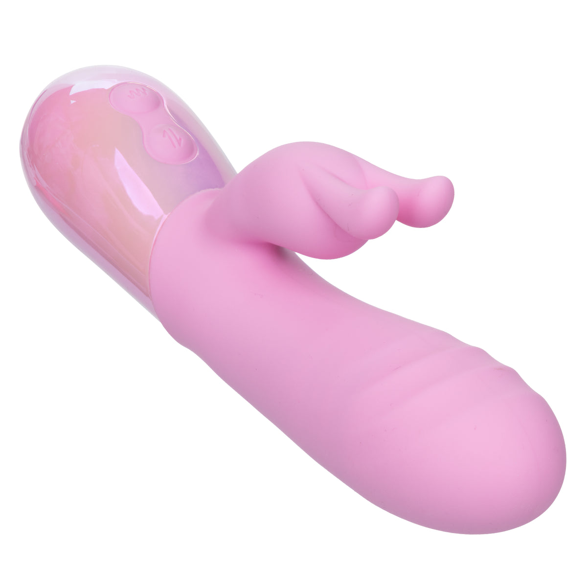 CalExotics - Aura Thrusting Bunny Dual-Action Vibrator (Pink) - Pink