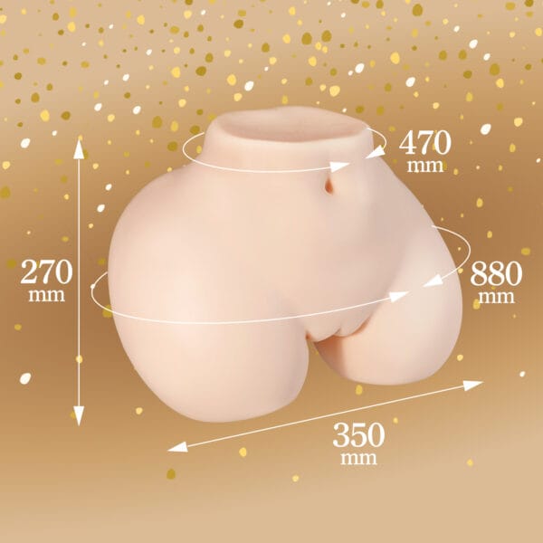 Seiraku Toys - Alat Masturbasi Torso 3D Realistik Premium Gadis Elegan (Beige)