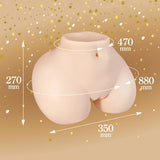 Seiraku Toys - Alat Masturbasi Torso 3D Realistik Premium Gadis Elegan (Beige)