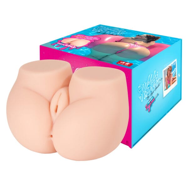 Seiraku Toys - Alat masturbasi torso 3D realistik berpinggul montel Anja Amelia (Beige)