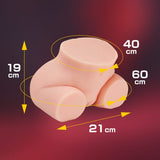 Seiraku Toys - Alat Masturbasi Torso 3D Realistik Mini Cherry (Beige)