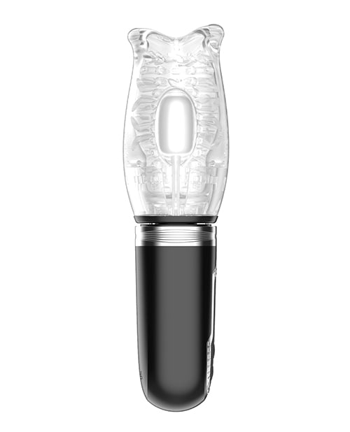 Secwell - Thrusting, Rotating & Vibrating Oral Masturbator (Black) - Black