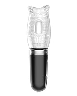 Secwell - Thrusting, Rotating & Vibrating Oral Masturbator (Black) - Black