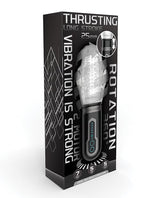 Secwell - Thrusting, Rotating & Vibrating Oral Masturbator (Black) - Black