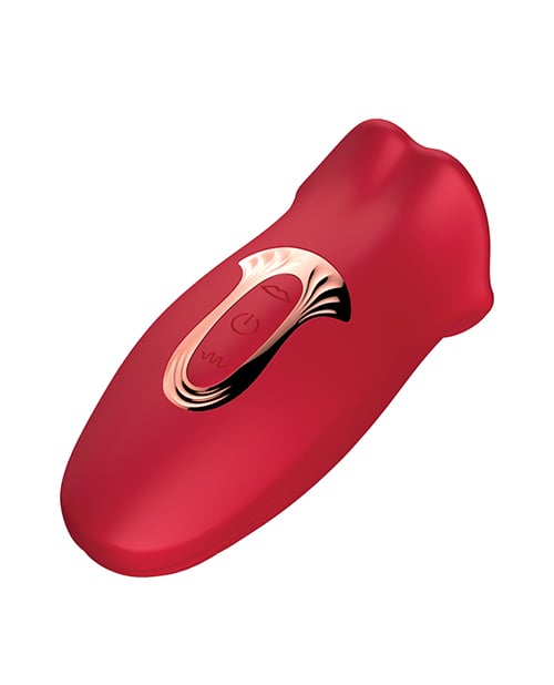 Secwell - Big Bite Vibrating & Biting Oral Masturbator (Red) - Red