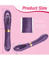 Secwell - Lisa Flicking G-Spot Vibrator (Purple) - Purple