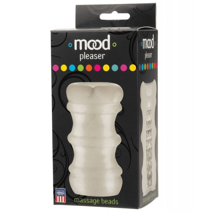 Doc Johnson - Mood ULTRASKYN Massage Beads Masturbator (Clear) - Clear