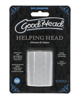 Doc Johnson - GoodHead Helping Head 5.1 cm Oral Masturbation Sleeve (Clear) - Clear / 5.1 cm