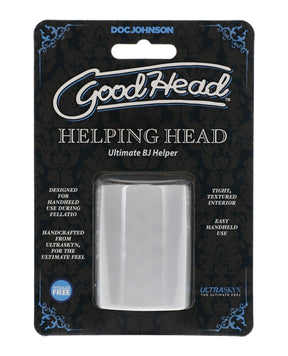 Doc Johnson - GoodHead Helping Head 5.1 cm Oral Masturbation Sleeve (Clear) - Clear / 5.1 cm