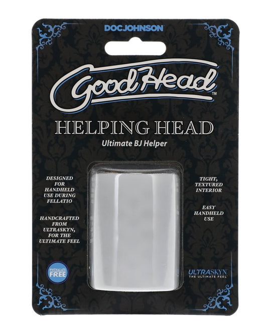 Doc Johnson - GoodHead Helping Head 5.1 cm 口交自慰套（透明）