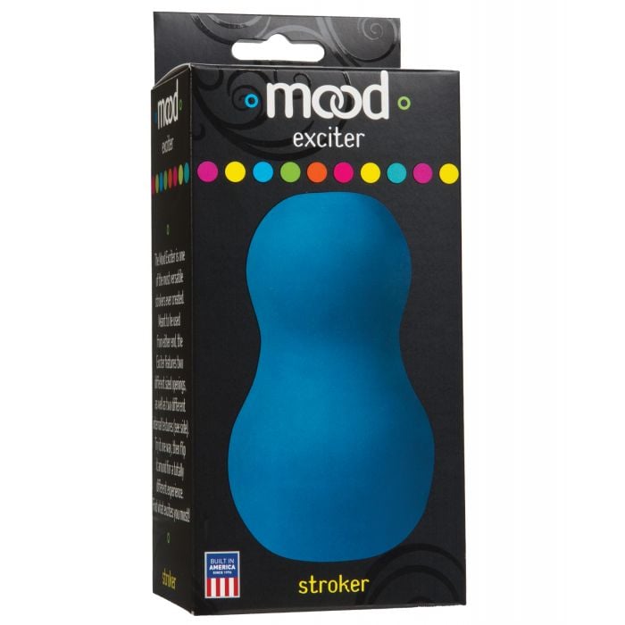Doc Johnson - Mood ULTRASKYN Exciter Dual-Texture Masturbator (Blue) - Blue