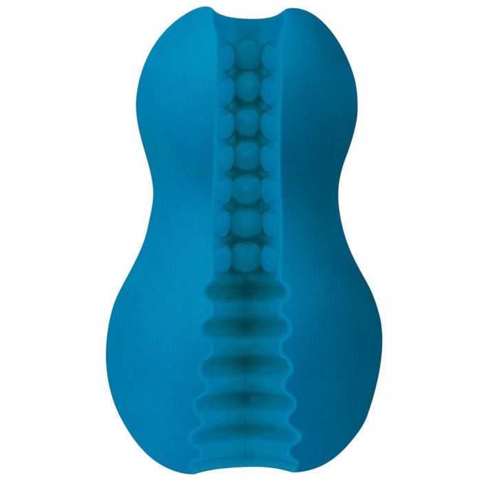 Doc Johnson - Mood ULTRASKYN Exciter Dual-Texture Masturbator (Blue) - Blue