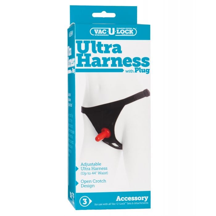 Doc Johnson - Ultra Strap-On Harness 2 with Anal Plug - Multi Colour
