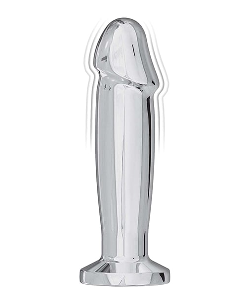 Nasstoys - Ass-sation Remote-Control Vibrating Metal Anal Plug (Silver) - Silver