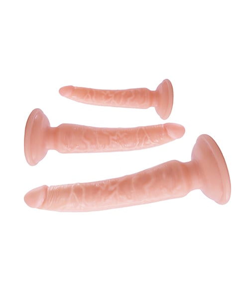 Nasstoys - Trio Deluxe Suction Dildo Training Set (Beige) - Beige