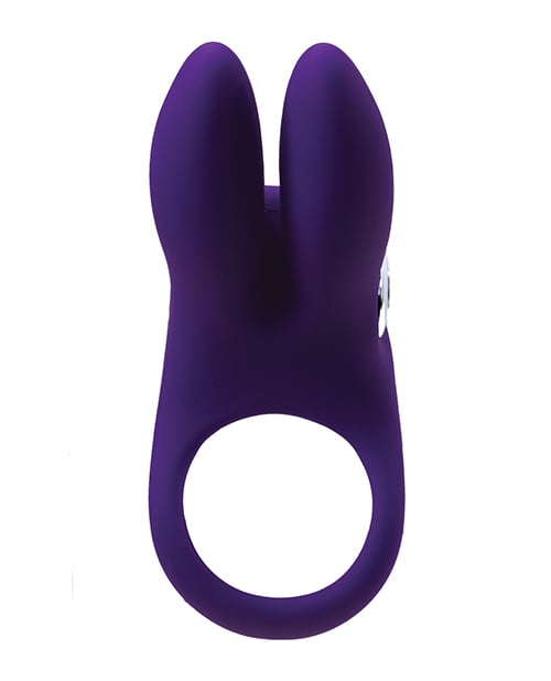 VeDO - Sexy Bunny Rechargeable Vibrating Cock Ring (Purple) - Purple