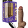 Shaft - Flexskin Liquid Silicone Vibrating Dildo with Balls - Brown / 19.1 cm