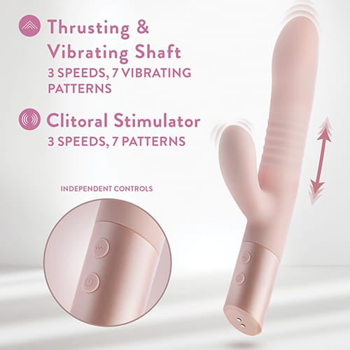 Blush Novelties - Fraya Rechargeable Rabbit Vibrator (Pink)