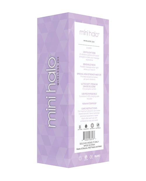 Voodoo Toys - Mini Halo Wireless Wand Massager (Purple) - Purple