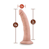 Blush Novelties - Dr. Skin 17.8 cm Realistic Suction Dildo (Beige) - Beige / 17.8 cm