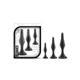 Blush Novelties - Luxe Beginner Anal Plug Kit (Black) - Black