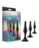 Blush Novelties - Anal Adventures Platinum Beginner Anal Plug Kit (Black) - Black