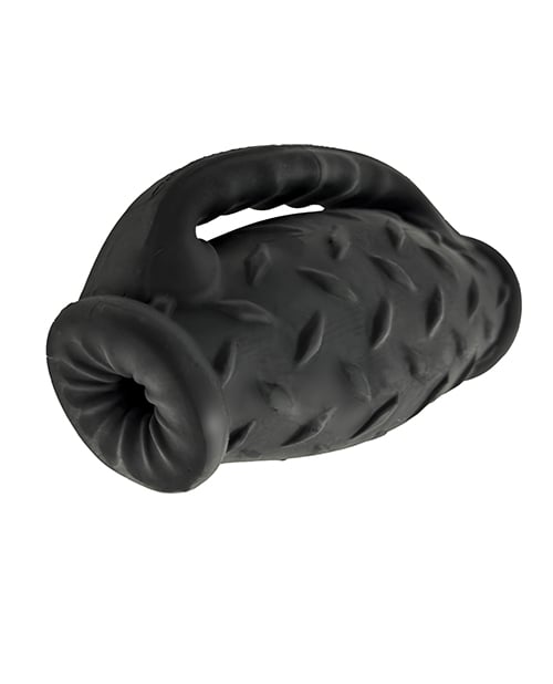 Oxballs - MasterJack Double-Penetration Masturbator (Black) - Black