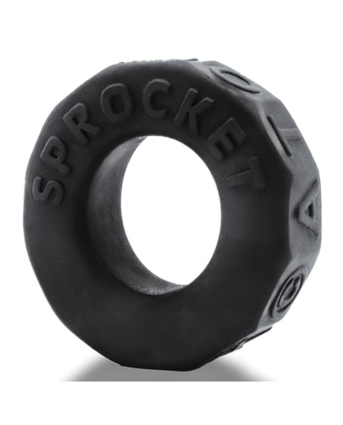Oxballs - Sprocket Comfort No-Roll Cock Ring (Black) - Black