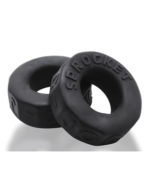 Oxballs - Sprocket Comfort No-Roll Cock Ring (Black) - Black