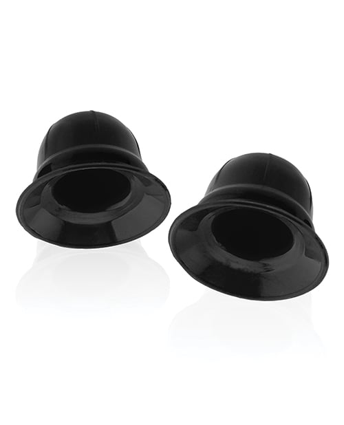 Hunky Junk - Nano Nips Silicone Nipple Suction Set (Black) - Black