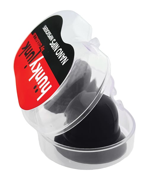 Hunky Junk - Nano Nips Silicone Nipple Suction Set (Black) - Black