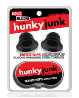 Hunky Junk - Nano Nips Silicone Nipple Suction Set (Black) - Black