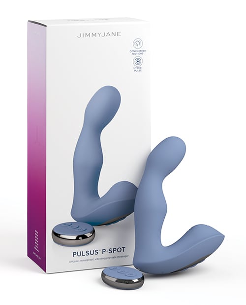 JimmyJane - Pulsus Remote-Control P-Spot Prostate Vibrator (Blue) - Blue