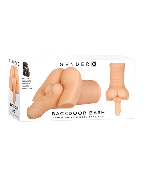 Gender X - Backdoor Bash Realistic Ass Masturbator (Beige) - Beige