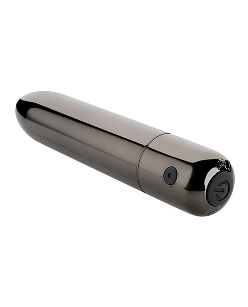 Evolved - Real Simple Rechargeable Bullet Vibrator (Black Chrome) - Metallic