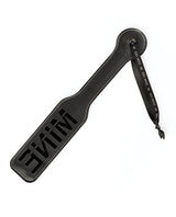 Sei Mio - You're All Mine Impression Spanking Paddle (Black) - Black