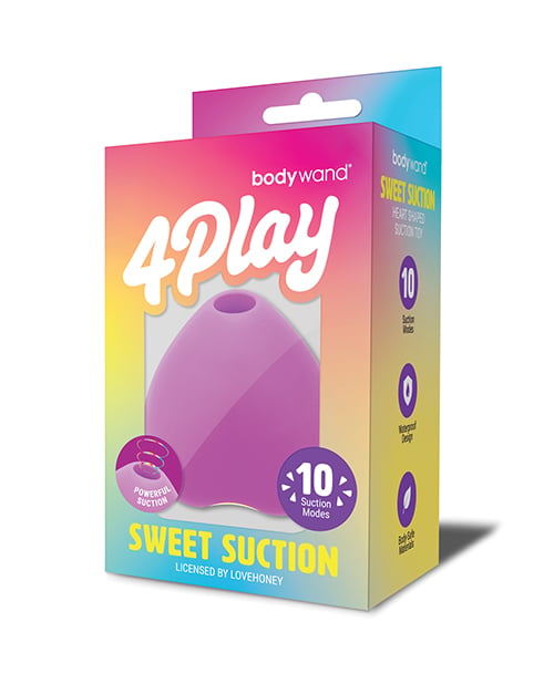 Bodywand - 4 Play Sweet Suction Clitoral Vibrator (Pink) - Pink