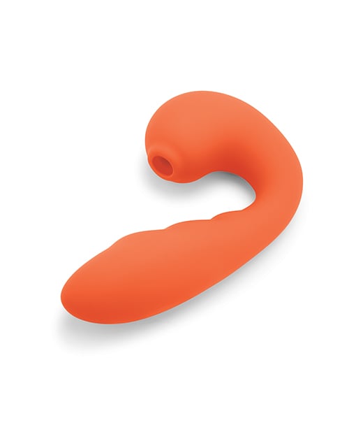 Bodywand - 4 Play Suck & Buzz Clitoral Vibrator (Orange) - Orange