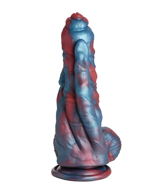XR Brands - Creature Cocks Hydra Vibrating Silicone Dildo (Blue) - Blue
