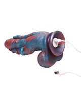 XR Brands - Creature Cocks Hydra Vibrating Silicone Dildo (Blue) - Blue