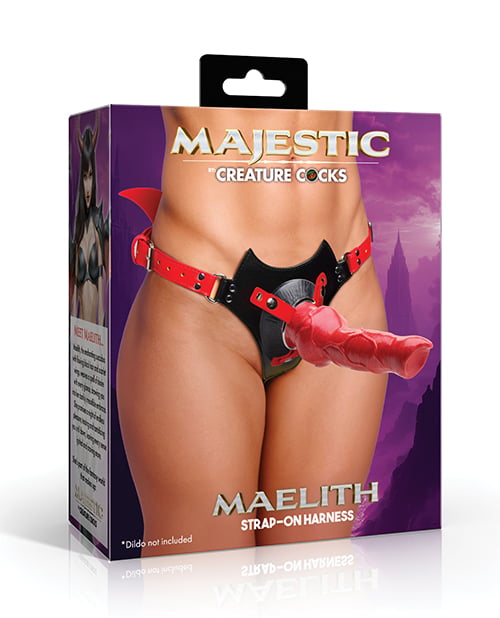 XR Brands - Majestic Maelith Strap-On Harness (Black) - Black
