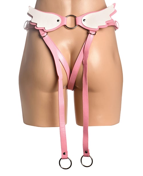 XR Brands - Majestic Solyra Strap-On Harness (Pink) - Pink