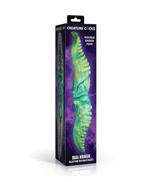 XR Brands - Creature Cocks Dual Kraken Silicone Double Dildo (Green) - Green