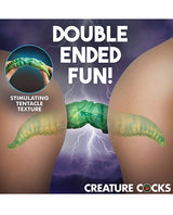 XR Brands - Creature Cocks Dual Kraken Silicone Double Dildo (Green) - Green