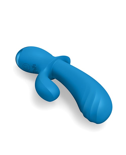 XR Brands - Bang! BG Thick Silicone Rabbit Vibrator (Blue) - Blue