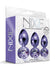 Nixie - Metal Jeweled Anal Plug Training Set (Metallic Purple) - Metallic Purple