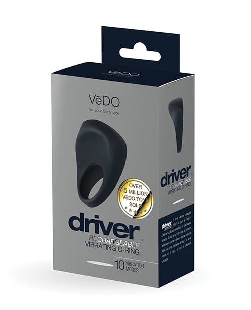 VeDO - Driver 充電式震動雞雞環（黑色）