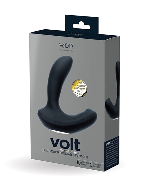 VeDO - Volt Rechargeable Prostate Massager (Black) - Black