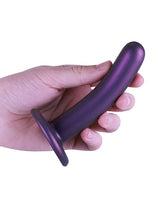 Shots - Ouch 12.7 cm Smooth G-Spot Dildo (Metallic Purple) - Metallic Purple / 12.7 cm