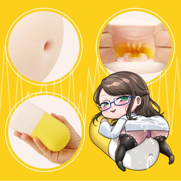 Seiraku Toys - Midnight Prescription Forbidden Pill Onahole Stroker (Black)